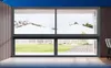Garden Anti UV Sound Insulation Outdoor Aluminum Sliding Window with Handrail
