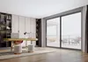 Heat Insulation Double Glazing Exterial Glass Door Aluminum Picture Window for Coastal Area