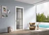 Modern Crystal White Side Hung Door with Inward Lining Feature