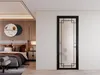 Sinpolo Fashion Modern Side-Hung Door with Clear and Frosted Glass