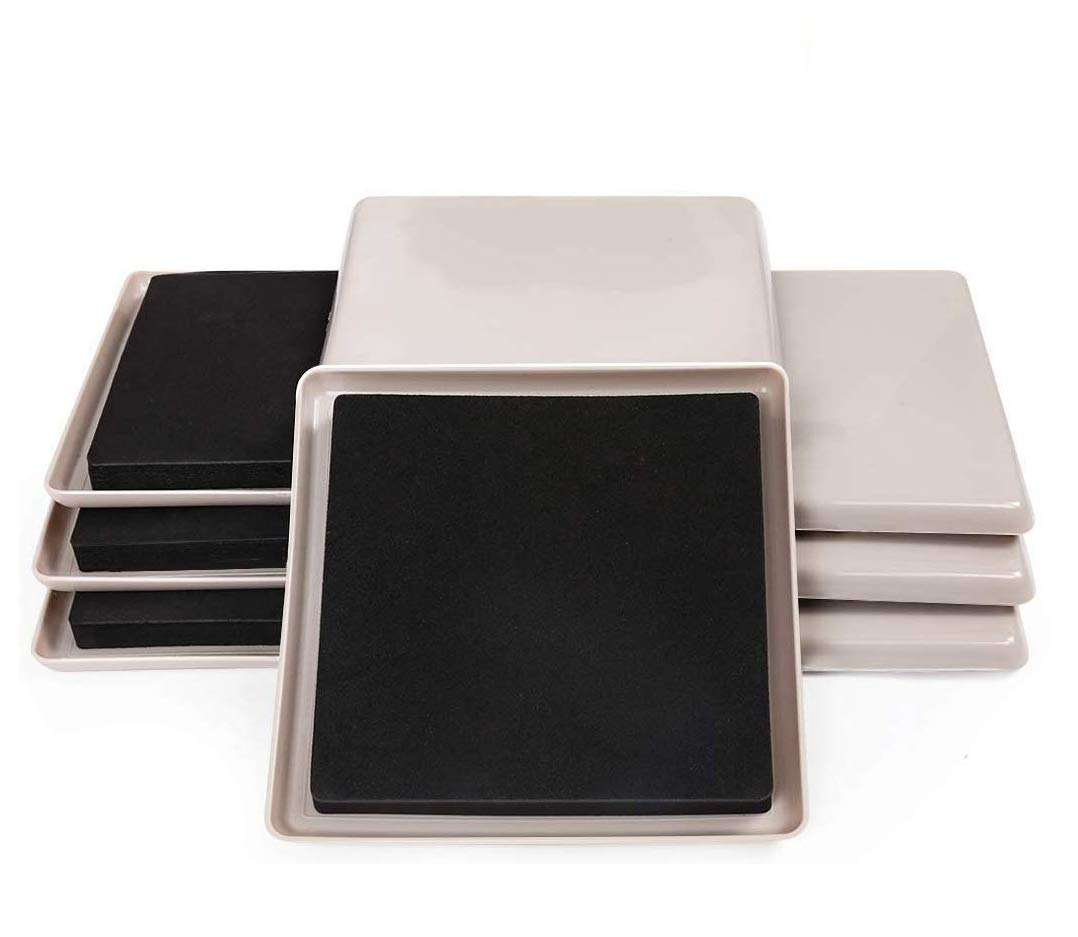 5 Inch Square Furniture Movers Sliders,Heavy-Duty Carpet Furniture Moving Pads Furniture Glides