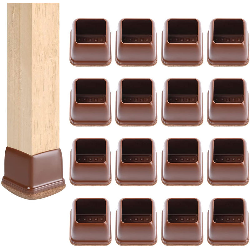 Chair Leg Floor Protectors,Felt Bottom Soft Furniture Foot Protector Cover Pads for Hardwood Floors , Stool Leg Covers