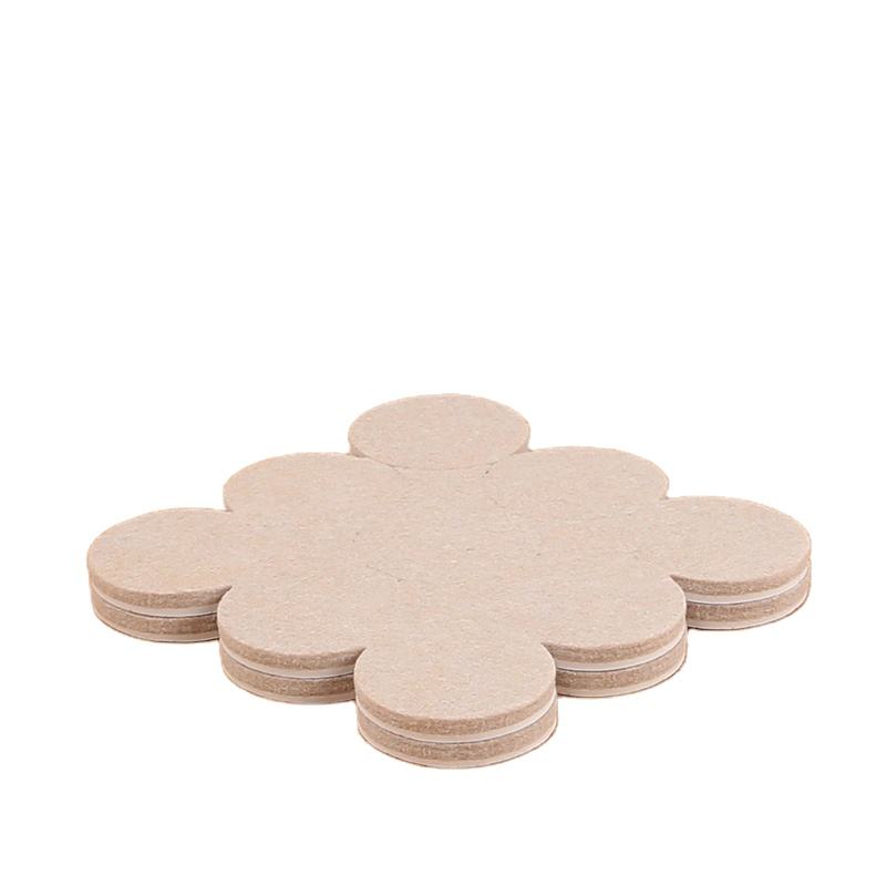 Sofa Leg Floor Protectors Sofa Leg Cups Anti Slip Chair Floor Pads for Square Item Sets Packing