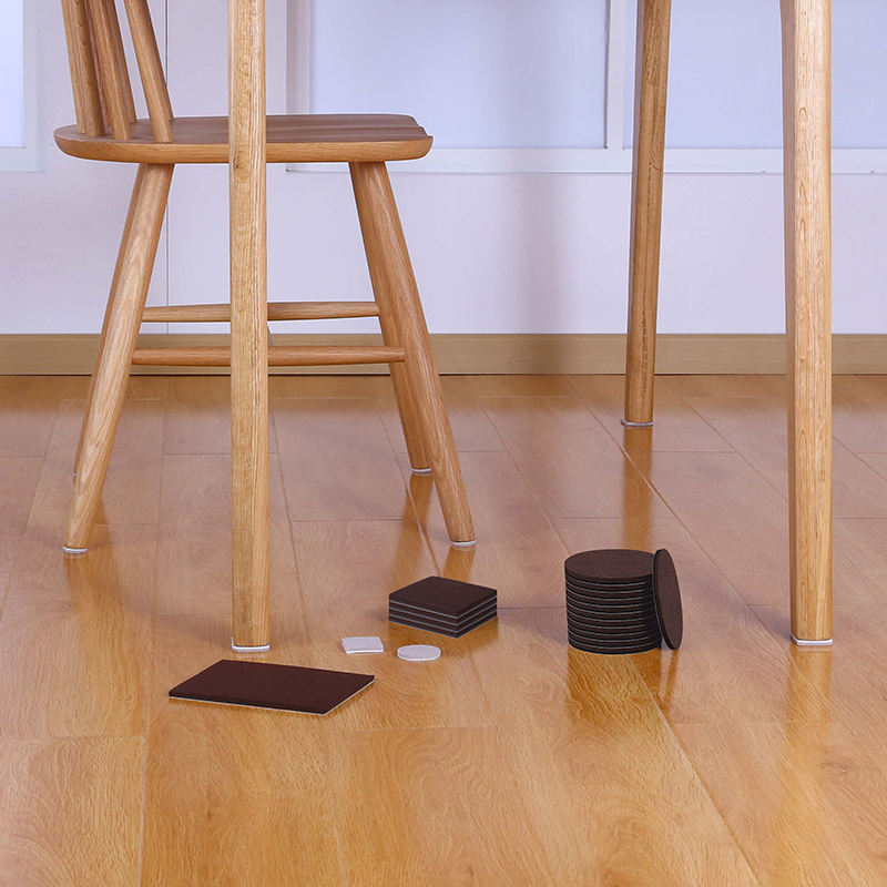 Customized Furniture Felt Pads Strong Adhesives Chair Leg Floor Protection Pads Felt Foot Pads