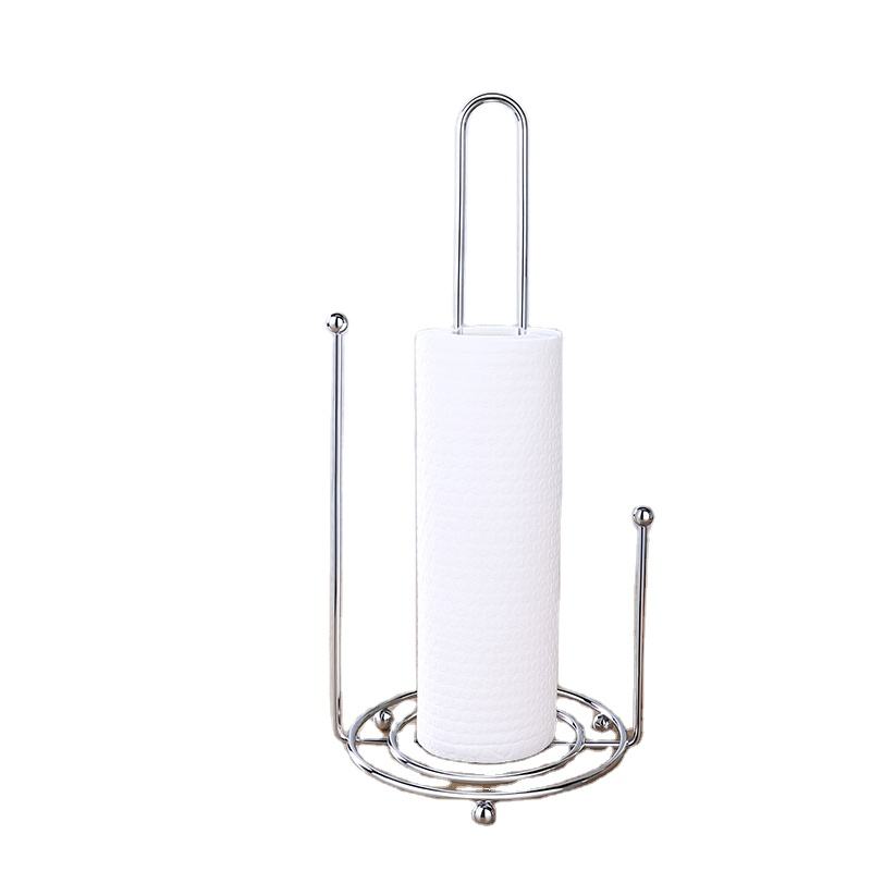 Modern Design Steel Paper Towel Dispenser Counter Top Standing Rack for Kitchen Bathroom Stylish Dispenser for Table Toilet Use